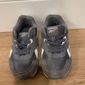 Reebok Kids Charcoal and White Sneakers